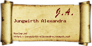 Jungwirth Alexandra névjegykártya