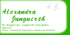 alexandra jungwirth business card